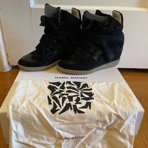 Isabel Marant Bekett Sneakers | Black Suede | Size 36